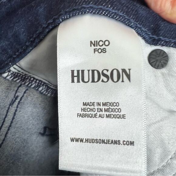 NWT Hudson Jeans Nico Mid Rise Super Skinny Ankle Jeans sz 25 Fossil Dark Blue - Picture 5 of 14